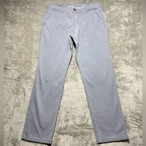 Mugsy Pants Mens 32x30 Blue Marinas Stretch Chino Straight Fit Classic